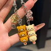 🐻 Kawaii Bear Phone & Bag Charm Set — 2 Pieces