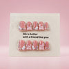 💕 Pink Glam Press-On Nails